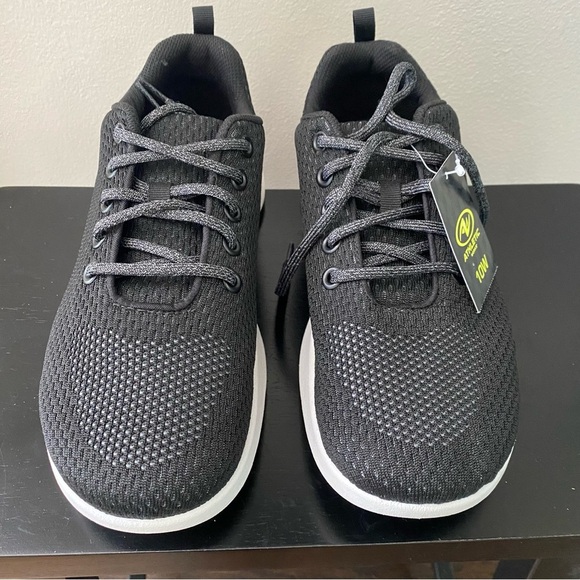 ATHLETIC WORKS WOMENS BLACK MEMORY FOAM SNEAKER ATHLETIC SHOES SZ 10, 6, 6, 7 - Picture 3 of 13